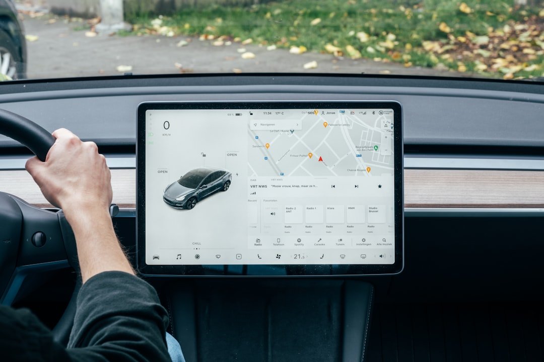 car infotainment touchscreen dashboard display