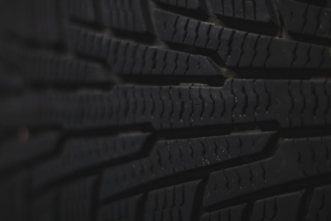 close up tire tread