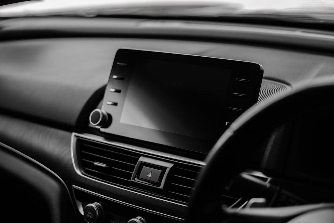 car infotainment system screen