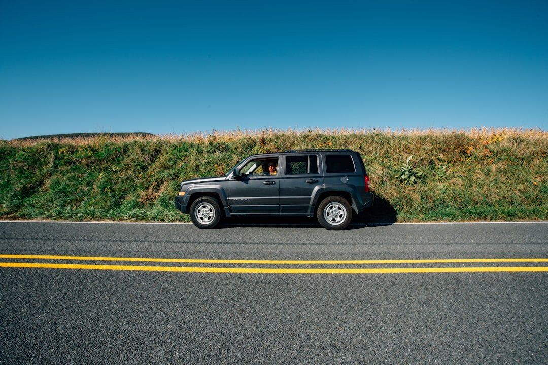 modern SUV highway landscape