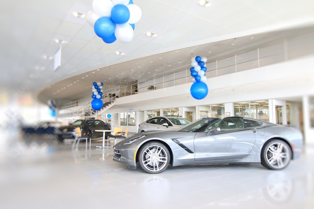 car dealership showroom interior