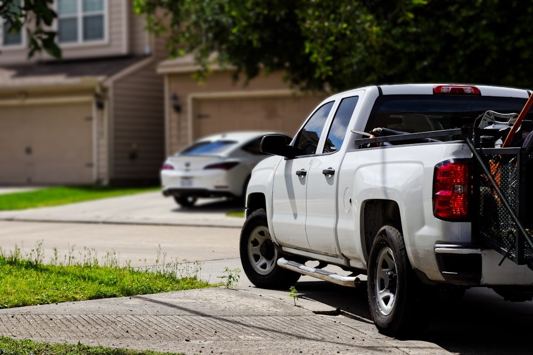 pickup truck towing cargo