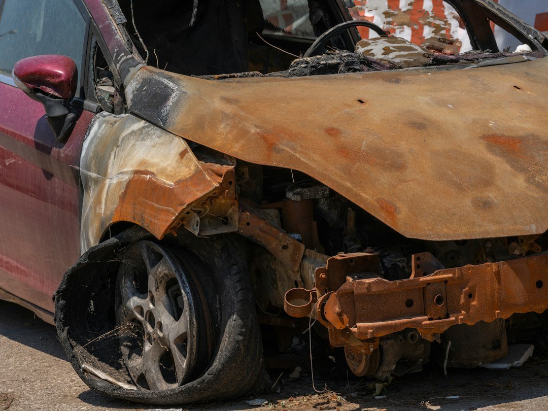 car accident damage inspection