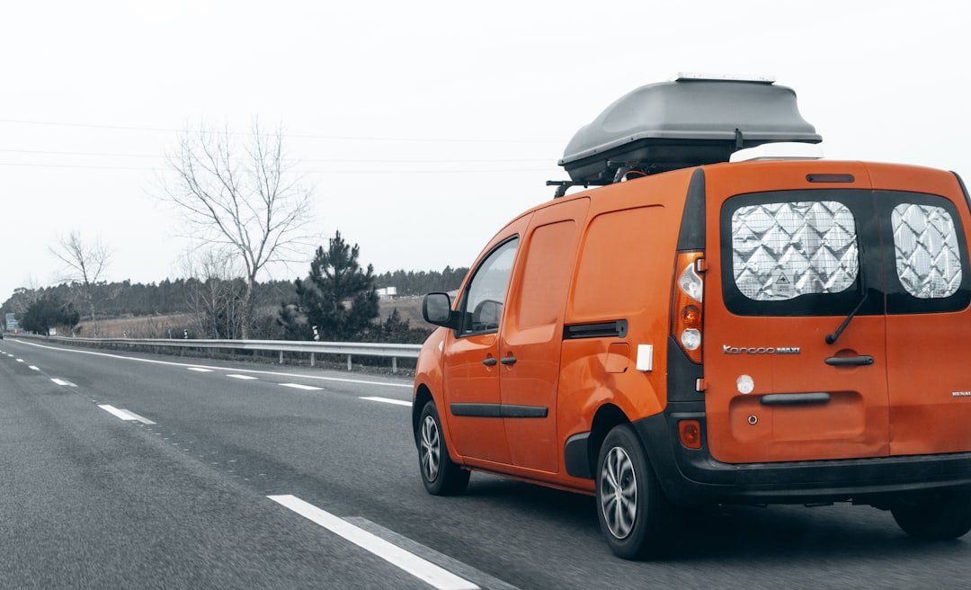 car roof rack luggage highway
