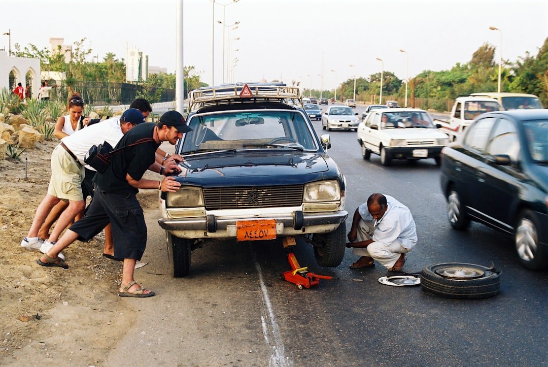 flat tire roadside