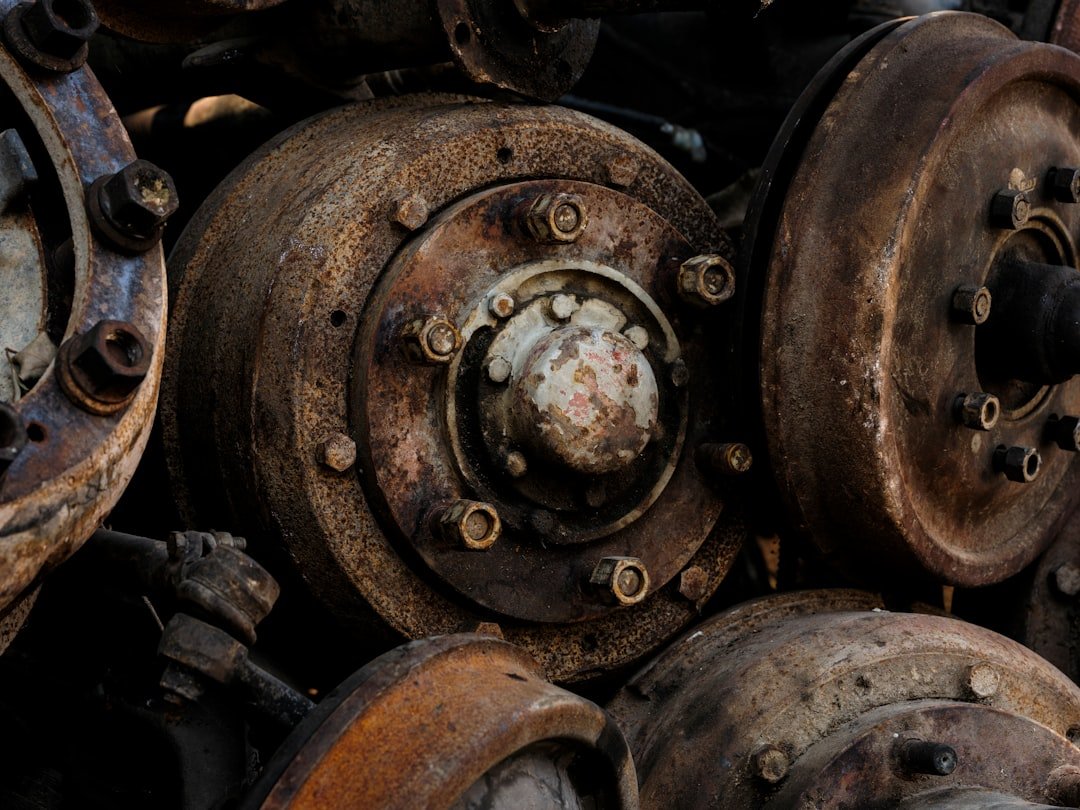rusty car undercarriage metal corrosion