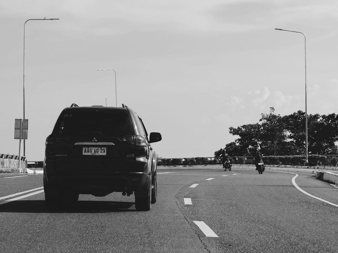 SUV highway road driving